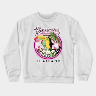 Beautiful Chiang Mai Thailand logo Crewneck Sweatshirt